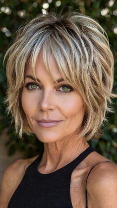 Stylish Short Hairstyles for Women Over 50 Shaggy Cut, Hairstyle 2024, Layered Haircuts For Medium Hair, Short Hair Lengths, Curly Pixie Cuts, Gray Hair Cuts, Bob Haircut For Fine Hair, Curly Pixie