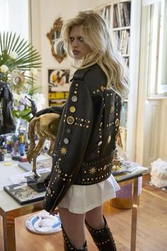 Faux leather jackets Fausto Puglisi, Look Rock, Resort 2020, Rocker Style, 2020 Fashion, Fashion Show Collection, Vogue Paris, Festival Outfits, Look Fashion