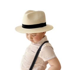 PRICES MAY VARY. Material ：Paper Straw Recommended head circumference: 52cm-54cm/20.4"-21.3"，recommended 3-6 years old ,the age is only for reference, it according to your kid's head circumference and choose a hat. Adjustable:The circumference of the hat can be adjusted, and the inner rope of the hat can be adjusted to the suitable size of the kids. Breathable: Hand-woven, soft, breathable and comfortable. Perfect Gift: Perfect unisex summer fashion for vacations, weddings or birthdays, Beach, S Summer White Adjustable Hat Bands, Adjustable Fit Summer Fedora, Classic Mini Hat With Short Brim For Beach, Summer Fedora With Adjustable Fit And Short Brim, Classic Mini Hats For Summer Beach Outings, Classic Mini Hats For Summer Beach, Detective Costume, Panama Beach, Beach School