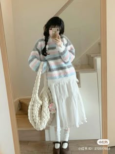 Outfit Inso, Modest Outfit Ideas, Korean Casual Outfits, Cute Girl Outfits, Dress Up Dolls, Japanese Outfits, Kawaii Clothes