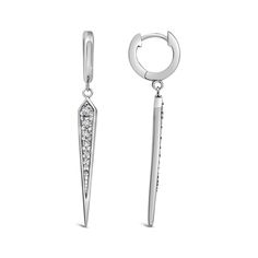 Drop Earrings With their sleek dangle silhouette, the elongated design gracefully frames the face, creating a flattering and… Earring Sale, The Face, Cubic Zirconia, Jewelry Gifts, Sleek, Drop Earrings, Paris, Sterling Silver, Silver