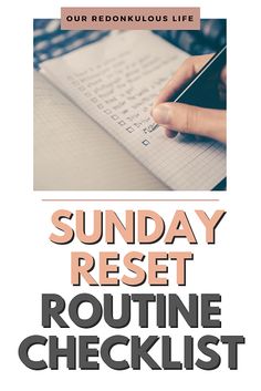 How to Create a Sunday Reset Routine Checklist Reset Routine Checklist, Building Habits, Habit Stacking