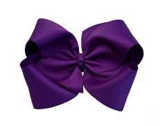 ❤ ❤ ❤ This is our Jumbo Single Layer Classic Hair Bow~  Measuring in your choice of 5, 6, 7 or 8 inches in length.  The 5" and 6" bow are made with 2 1/4" Ribbon  The 7" and 8" bows are made with 3" wide Ribbon  ❤ ❤ ❤ This listing is for 1 "Sugarplum Purple" Bow in your choice of size~ ❤ ❤ ❤I can Attach an alligator clip, french clip barrette or Headband to the Bow~  An option dropdown is available when ordering!~ ❤ ❤ ❤ I take pride in each and every bow, and you will receive them at your door i Baby Girl Toddler, Classic Hair, Toddler Hair Bows, Purple Bow, French Clip, Bows Hair, Purple Bows, Girl Toddler, Toddler Hair