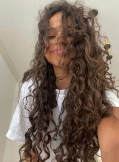 love & other words ✶ macy sorensen Curly Hair With Bangs, Dream Hair, Long Curly Hair, Long Curly, Aesthetic Hair, Curly Hair Styles Naturally, Pretty Hairstyles