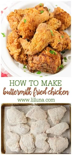 how to make buttermilk fried chicken in the oven and then on the stove