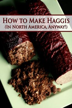 how to make haggis in north america, an way with chocolate and cranberry