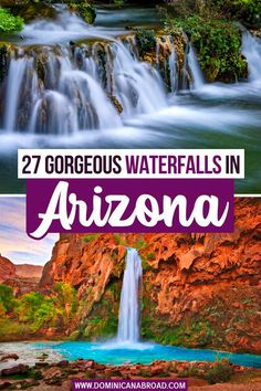 27 Gorgeous Waterfalls in Arizona Arizona Bucket List, Grand Canyon Rafting, Grand Falls, Arizona Adventure, Arizona Vacation, Lower Antelope Canyon