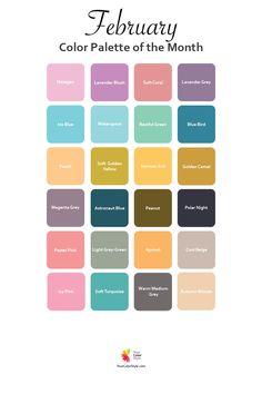 the color palette for december is shown here