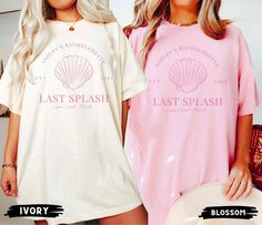 Bachelorette Party Shirts, Last Splash, Beach Bachelorette Shirt, Custom Location Bachelorette, Bach Club, Personalized Luxury Bachelorette by LaviRoseStudio on Etsy