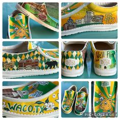 YOU select the inspiration, the artist brings it to life! These are for custom, one-of-a-kind, hand painted shoes! Perfect for special occasions or as a unique gift! Hey Dude brand slip on shoes. This listing is for artwork on all panels of the shoes (top panels and all side panels.) Please check Hey Dudes size chart for specifications- they have a "Big Kid" and a "Little Kid" size option. Please make sure you select the correct option. Artistic Hand Painted Slip-on Sneakers, Artistic Hand Painted Slip-on Custom Sneakers, Artistic Hand-painted Slip-on Sneakers, Artistic Hand Painted Green Custom Sneakers, Custom Kicks, Hey Dudes, Kicks Shoes, Hey Dude, Hand Painted Shoes