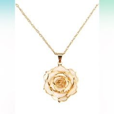 Available In Multiple Colors. Comment Below Desired Color At Time Of Purchase! 100% Real Rose & 24k Gold Dipped Necklace:The Real Rose Is Hand Picked And Fresh,Each Rose Is Carefully Picked From The Rosary And Immersed In Resin, The Real Rose Is Then Dipped In 24k Gold And Preserved Forever. The Rose Is Hypoallergenic, Lead Free And Nickel Free, Its Suitable For Sensitive Skin, And Has Easy To Use,Adjustable Chain Fasteners. Suitable For Every Neck And Everyone. A One Of A Kind Speacial Rose Whi Gold Necklace Real, Elegant Gold Necklaces With Rose Details, Elegant Gold Necklaces With Roses, Gold Elegant Necklace With Rose Design, Elegant Gold Necklace With Rose Design, Jewellery Organization, Gold Dipped Rose, Rose Pendant Necklace, Real Rose