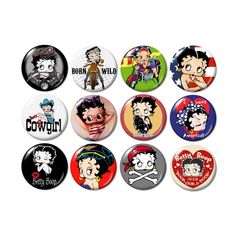 PRICES MAY VARY. You will receive ALL 12 of the Betty Boop buttons pictured Size: 1.25 inches in diameter Excellent image quality; professionally printed Made with all metal parts These beautiful 1.25" buttons contain awesome images of Betty Boop. They are wonderful for scrapbook pages, handmade jewelry items, stocking stuffers, party favors, and inexpensive gifts. Please see the additional image so you can get a better idea of the size. Thanks! Button Image, Inexpensive Gifts, Button Picture, For Scrapbook, Inexpensive Gift, Funny Coffee Mugs, Red Hats, Coffee Lover Gifts, Christmas 2024