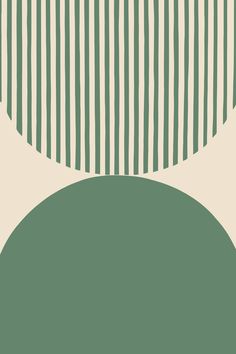 an abstract green and beige background with vertical lines in the center, as well as two circles