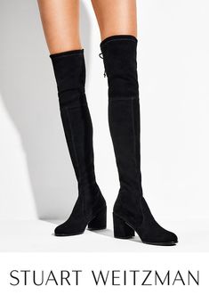 Stretch Boots, Fall Boots, How To Stretch Boots, Shoes Collection, Stuart Weitzman Shoes, Boots Fall, Over The Knee Boots, Tie Back, Over The Knee