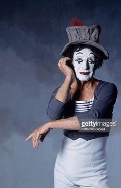 Circus Poses, Marcel Marceau, Clown School, Art Of Silence, Mr Mime, Clown Images