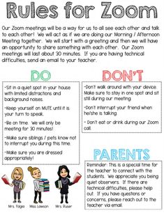 the rules for zooming with kids