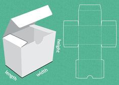 an open box with instructions for how to fold it