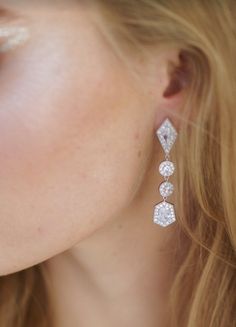 Luxurious and elegant drop earrings, created with the classic royal bride in mind | wedding, wedding accessories, wedding jewelry, bridal look, bridal style, bridal earrings, bridal jewelry, bridal accossories, bridal gifts, women's jewelry and accessories, royal wedding, statement earrings, diamond earrings, luxury earrings, diamond earrings, vintage jewelry, drop earrings, bridal earrings, luxury jewelry, bridal gift ideas, bridal looks, gift ideas for her #wedding #weddingaccessories #bride Royal Bride, Bridal Drop Earrings, Diamond Accessories, Beautiful Tiaras, Diamond Tiara, Bridal Earrings Drop, Royal Brides, Real Jewelry, Wedding Aesthetic