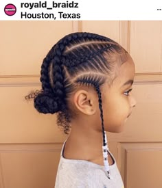 Black Toddler Hairstyles, Black Baby Girl Hairstyles, Baby Girl Hairstyles Curly, Childrens Hairstyles, Braids Beads, Daughter Hairstyles, Side Braids, Kids Hairstyle