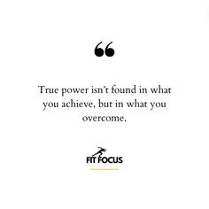 a quote from the founder of fit focus