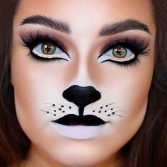 Cat Face Makeup, Fantasy Make-up, Drag Make-up, Halloween Fest, Halloween Makeup Ideas, Halloween Costumes Makeup