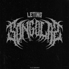 the cover art for letting blood, which is black and white with text on it