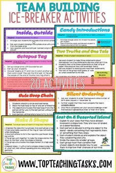 the icebreaker activities for teaching students