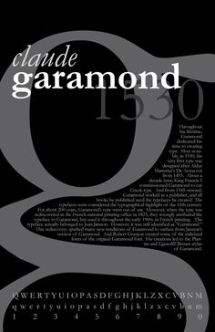 a black and white poster with the letter g in it's uppercases