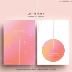 the front and back cover of a book with an abstract design in pastel colors