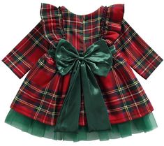 Regular Green Holiday Dress, Plaid Christmas Dress, Dresses Patterns, Toddler Christmas Dress, Christmas Pageant, Christmas Dress Baby, Ruffle Outfit, Twirly Dress