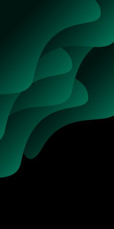 a black and green background with wavy shapes