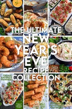 the ultimate new year's eve recipe collection is featured in this magazine, and it includes