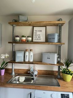 the kitchen is clean and ready to be used as a place for cooking or baking