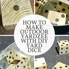 how to make outdoor yardzeh diy yard dices with wood and paint