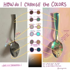 an image of how do i change the colors on spoons? and what they mean