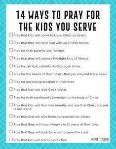 Ways To Pray, Student Ministry, How To Teach Kids, Bible Study For Kids, Prayers For Children, Bible Lessons For Kids, Bible Activities, Religious Education