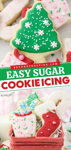 Learn how to make icing for sugar cookies! Thanks to all the best tips and tricks, this sugar cookie icing recipe that hardens is perfect for decorating your Christmas cookie ideas. Plus, 4 ingredients are all you need for this easy Christmas treat! Sugar Cookie Icing Recipe That Hardens, Easy Sugar Cookie Icing, Cookie Icing That Hardens, Icing For Sugar Cookies, Easy Christmas Treat, Icing That Hardens, Sugar Cookie Frosting Recipe, Christmas Cookie Icing, Christmas Cookie Frosting