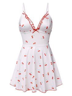 Cherry Dress Aesthetic, 1950s Pajamas, Date Clothes, Retro Stage, Womens Pjs, Sleep Clothes, Cute Sleepwear, Outfit Design, Design Clothes