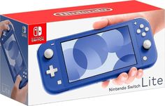 the nintendo switch lite is in its box