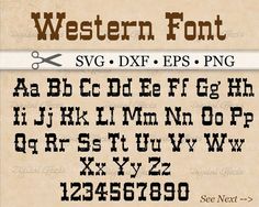 an old fashioned font with the letters and numbers on it, including two scissors in each letter