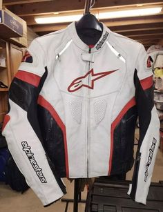 Alpinestars GP Force Airflow Leather Jacket - White Condition: New with tags Brand: Alpinestars Size Type: Regular Size: All sizes available Armor: Elbow, Shoulder (Nucleon Flex Pro CE Level 2) Color: White Material: Buffalo Leather Description: The GP Force Airflow Leather Jacket is the advanced version of the GP Force Leather Jacket, designed for the everyday rider in mild and warmer climates. Crafted from soft buffalo leather, this jacket features fully perforated chest and back panels for op White Leather Jacket Men, Alpinestars Jacket, White Leather Jacket, Fashion Boy, Buffalo Leather, White Material, Finland, Custom Sizing, Pakistan