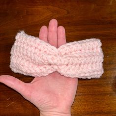 Baby Pink Girls Handmade Headband/ Ear Warmer- Size 6-12 Months Girls Handmade, Handmade Headbands, Crochet Headband, Ear Warmers, Pink Girl, Baby Pink, Handmade Crochet, Kids Shop, Crochet