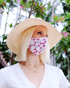 Safe and Stylish Summer Face Mask Made with Liberty London Fabric  Washable Mask Summer Face Mask, Floral Mask, Silk Face Mask, Fabric Mask, Trendy Face Masks