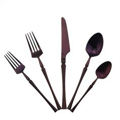 PRICES MAY VARY. HIGH QUALITY: Home Style travel flatware is made of Premium 304 Stainless Steel, which is durable and healthy for your daily use,dishwasher safe, luxury matte for the smooth edge without rough spots, proper gauge thickness and weight to hold comfortably ECO-FRIENDLY: Simple classic modern design would match well with your existing cutlery and elevate everyday meals into a fine dining experience,The handle is a eco-friendly color electroplating frosted appearance which is differe Black Utensils, Silverware Sets, Beautiful Flatware, Dessert Fork, Gold Kitchen, Cutlery Sets, Dinner Fork, Stainless Steel Flatware, Kitchen Scale