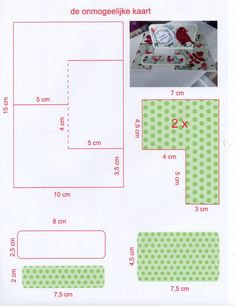 the instructions for making a cake with polka dot paper