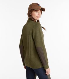 Women's Maine Guide Mock Crew Sweater | Sweaters & Sweatshirts at L.L.Bean Deep Woods, Silver Birch, In The Deep, Hunting Clothes, Merino Wool Sweater, Fishing Gear, Hunting Fishing, Ll Bean, Wool Sweater