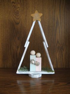 Standing wood rustic Christmas tree with Nativity scene. Wery good gift for Christmas. 10 in toll. Wood Rustic, Rustic Christmas Tree, Cardboard Crafts, Nativity Scene, Gift For Christmas, Christmas Crafts Diy, Handmade Wood, Rustic Christmas, Hanging Signs