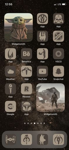 the star wars theme on an iphone