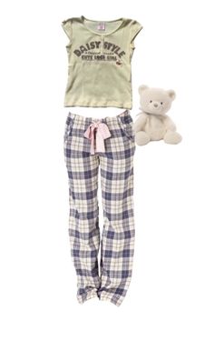 Plaid Pyjama Bottoms Aesthetic, Plaid Pajama Pants Aesthetic, Brandy Melville Teddy Bear Pjs, Pj Flayed Flannel Pants, Lounge Clothes, Plaid Pajama Pants L.l.bean, Dr Closet, Lounge Outfit