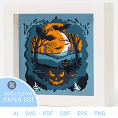 3D Svg Halloween Paper Cut Outs and Shadowbox Halloween Paper Craftss. It is multilayer paper cut file is an creative design for your ideas! HALLOWEEN Digital multilayer svg files are specially prepared for the Cricut, Silhouette and other cutting machines. This festive SVG file is perfect for creating hauntingly beautiful Halloween decorations and crafts. With its layered design, you can add depth and dimension to your projects, making them stand out from the spooky crowd. PLEASE NOTE! This is Paper Crafts 3d, 3d Layered Svg, Paper Cut Outs, Halloween Shadow Box, Bricolage Halloween, Halloween Paper Crafts, Beautiful Halloween, Paper Cut Design, Altered Art Projects